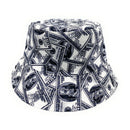 Empire Cove 100 Dollar Bill Money Bucket Hat Reversible Fisherman Cap Women Men 2 image