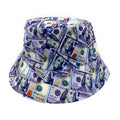 Empire Cove 100 Dollar Bill Money Bucket Hat Reversible Fisherman Cap Women Men-Serve The Flag