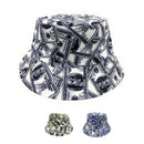 Empire Cove 100 Dollar Bill Money Bucket Hat Reversible Fisherman Cap Women Men-Serve The Flag 1 image