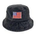 Empire Cove Washed USA Flag Cotton Bucket Hats Patriotic Hats Fisherman Cap