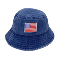Empire Cove Washed USA Flag Cotton Bucket Hats Patriotic Hats Fisherman Cap