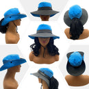 Empire Cove Womens Wide Sun Hat Ponytail Summer Sports Bucket Cap UV Protection 3 image