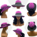 Empire Cove Womens Wide Sun Hat Ponytail Summer Sports Bucket Cap UV Protection 14 image