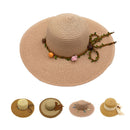 Empire Cove Womens Wide Brim Straw Hat Floppy Sun Hat Panama Fedora Summer 1 image