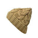 Empire Cove Womens Mens Unisex Winter Warm Solid Cable Knit Cuff Beanie-UNCATEGORIZED-Empire Cove-Khaki-Casaba Shop 2 image