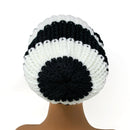 Empire Cove Slouch Long Beanie Winter Warm Knit Two Tone Womens Mens Unisex-UNCATEGORIZED-Empire Cove-Black/White-Casaba Shop 7 image