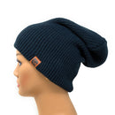 Empire Cove Long Beanie Winter Warm Solid Knit Womens Mens Unisex-UNCATEGORIZED-Empire Cove-Black-Casaba Shop 18 image