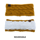 Empire Cove Reversible Headband Beanie Womens Winter Warm Solid Cable Knit-UNCATEGORIZED-Empire Cove-Black-Casaba Shop 25 image