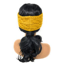 Empire Cove Reversible Headband Beanie Womens Winter Warm Solid Cable Knit-UNCATEGORIZED-Empire Cove-Black-Casaba Shop 26 image