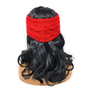 Empire Cove Reversible Headband Beanie Womens Winter Warm Solid Cable Knit-UNCATEGORIZED-Empire Cove-Black-Casaba Shop 31 image