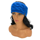 Empire Cove Reversible Headband Beanie Womens Winter Warm Solid Cable Knit-UNCATEGORIZED-Empire Cove-Black-Casaba Shop 34 image