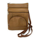 Casaba Womens Genuine Leather Crossbody Purse Shoulder Messenger Bag Organizer-Serve The Flag 17 image