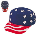 Red White Blue Stars USA Flag American Patriotic 5 Panel Hats Caps-Serve The Flag 1 image
