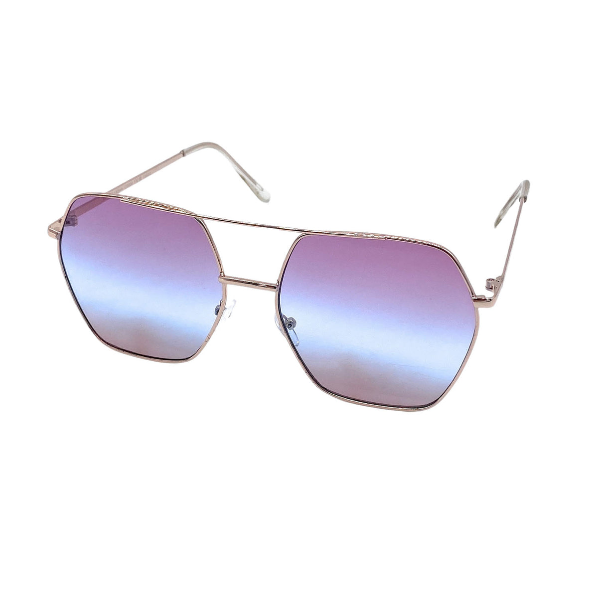 Empire Cove Polygon Sunglasses Metal Frame Classic Gradient 
