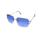 Empire Cove Rimless Sunglasses Gradient Square Retro Frameless UV Protection 2 image