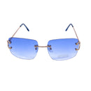 Empire Cove Rimless Sunglasses Gradient Square Retro Frameless UV Protection 3 image