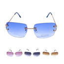 Empire Cove Rimless Sunglasses Gradient Square Retro Frameless UV Protection 1 image