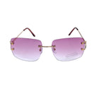 Empire Cove Rimless Sunglasses Gradient Square Retro Frameless UV Protection 11 image