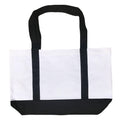 Cotton Canvas Reusable Grocery Shopping Tote Bags With Gusset For Travel Sports Plain 19inch-Serve The Flag