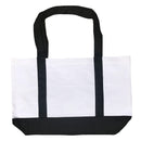 Cotton Canvas Reusable Grocery Shopping Tote Bags With Gusset For Travel Sports Plain 19inch-Serve The Flag 11 image
