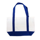 Cotton Canvas Reusable Grocery Shopping Tote Bags With Gusset For Travel Sports Plain 19inch-Serve The Flag 16 image