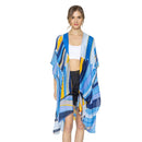 Empire Cove Womens Abstract Print Kimono Shawl Wraps Beach Cover Ups Summer 4 image