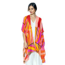 Empire Cove Womens Abstract Print Kimono Shawl Wraps Beach Cover Ups Summer 8 image