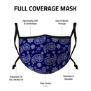 Casaba Fashion Face Masks Cotton Poly Adjustable Washable Reusable Double Layer Filter Pocket-Serve The Flag 3 image