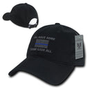 All Gave Some Thin Blue Line American Flag Baseball Dad Caps Hats Washed Cotton-Serve The Flag 1 image