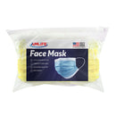 Amlife Face Mask Packs Disposable 3-Ply Filter - Made in USA with Imported Fabric - Yellow-Serve The Flag 1 image