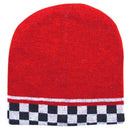 Auto Racing Flag Checkers Warm Winter Beanies Hats Caps Unisex-Serve The Flag 3 image