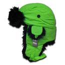 Decky Aviator Bomber Trooper Trapper Neon Faux Fur Ear Flap Hats Caps-Serve The Flag 2 image