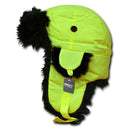 Decky Aviator Bomber Trooper Trapper Neon Faux Fur Ear Flap Hats Caps-Serve The Flag 4 image