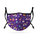 Cute Face Masks for Kids Child Adjustable Boys Girls Ages 3 to 9 Cotton Poly Washable Reusable 2 Layer Pocket Filter-Serve The Flag 8 image