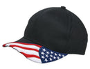 Patriotic USA US Flag Stars Racing 6 Panel Baseball Cotton Hats Caps-Serve The Flag 12 image