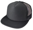 2 Dozen Flat Bill Blank 5 Panel Mesh Foam Trucker Baseball Hats Caps Wholesale Bulk-Serve The Flag 16 image
