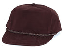 Blank Two Tone 5 Panel Baseball Cotton Twill Braid Snapback Hats Caps-Serve The Flag 5 image
