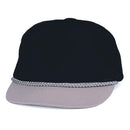 Blank Two Tone 5 Panel Baseball Cotton Twill Braid Snapback Hats Caps-Serve The Flag 15 image