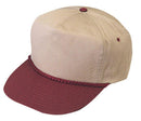 Blank Two Tone 5 Panel Baseball Cotton Twill Braid Snapback Hats Caps-Serve The Flag 9 image
