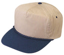 Blank Two Tone 5 Panel Baseball Cotton Twill Braid Snapback Hats Caps-Serve The Flag 10 image