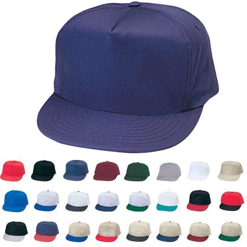 Blank Two Tone 5 Panel Baseball Cotton Twill Snapback Hats Caps