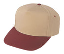 Blank Two Tone 5 Panel Baseball Cotton Twill Snapback Hats Caps-Serve The Flag 20 image