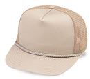 Blank Two Tone 5 Panel Trucker Cotton Twill Mesh Braid Hats Caps-Serve The Flag 4 image