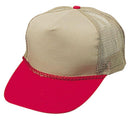 Blank Two Tone 5 Panel Trucker Cotton Twill Mesh Braid Hats Caps-Serve The Flag 8 image