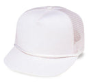 Blank Two Tone 5 Panel Trucker Cotton Twill Mesh Braid Hats Caps-Serve The Flag 10 image