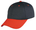 Bullet Hole Mesh 6 Panel Low Crown Air Vent Fabric Baseball Hats Caps-Serve The Flag