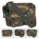 Camouflage Cotton Canvas Shoulder Messenger Bag Army Military Style Satchel-Serve The Flag 2 image