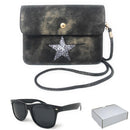 Casaba Designer Crossbody Bag Satchel & Sunglasses Gift Set For Women Mom Wife-Serve The Flag 15 image