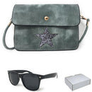 Casaba Designer Crossbody Bag Satchel & Sunglasses Gift Set For Women Mom Wife-Serve The Flag 18 image
