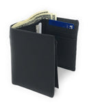 Casaba Genuine Leather Trifold Wallets Easy Flip Up Id Card Windows Mens Womens-Serve The Flag 9 image